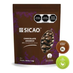 Chocolate Sicao amargo 52% 1k