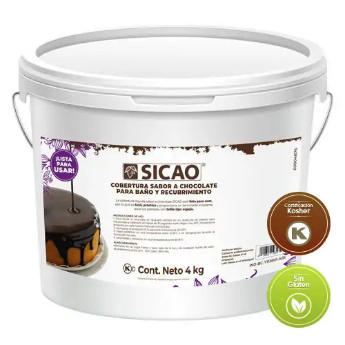 Cobertura sabor a chocolate Sicao 4k