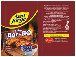 Salsa Bar-BQ San Jorge sachet x 8g